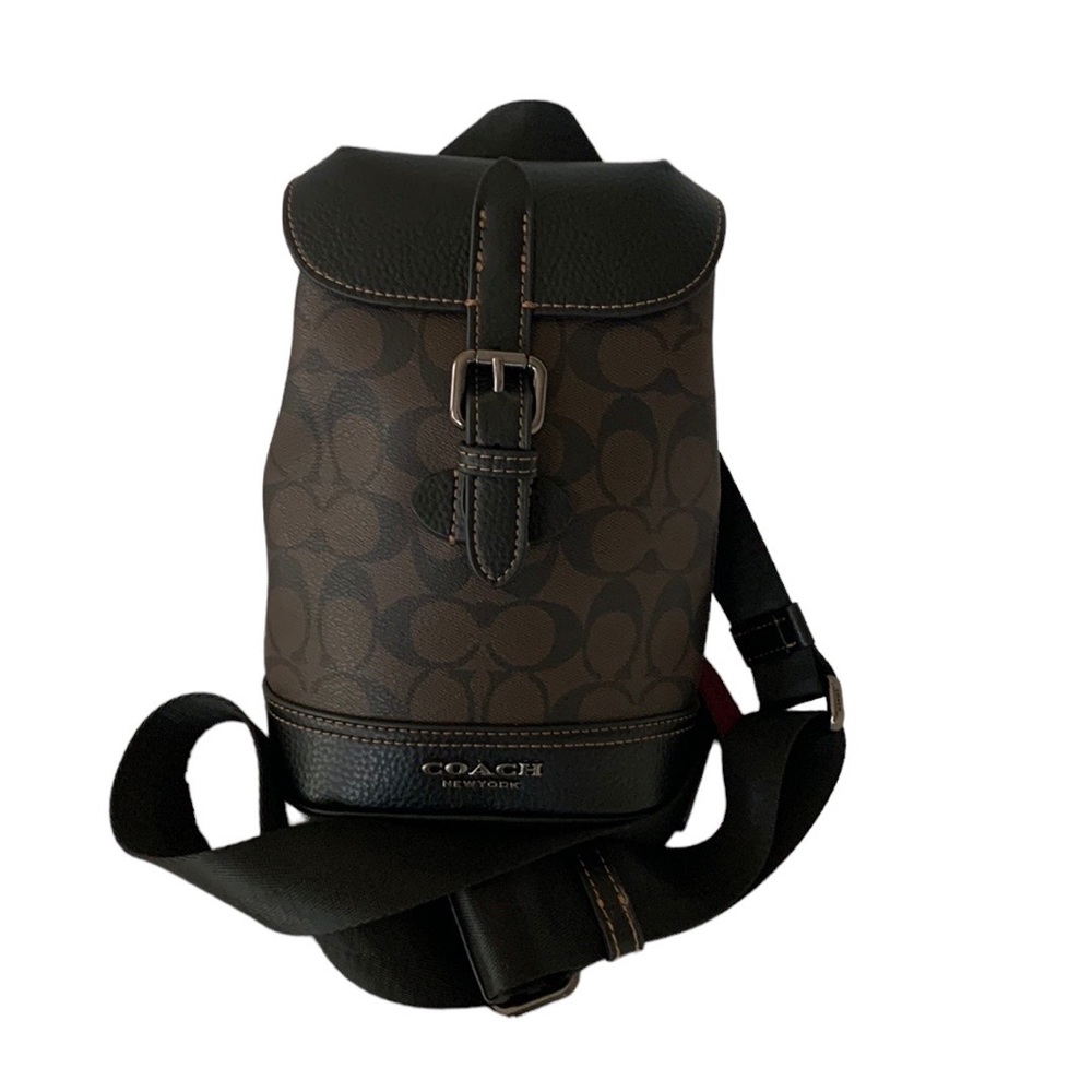 Coach Brown and Black Men's Bag